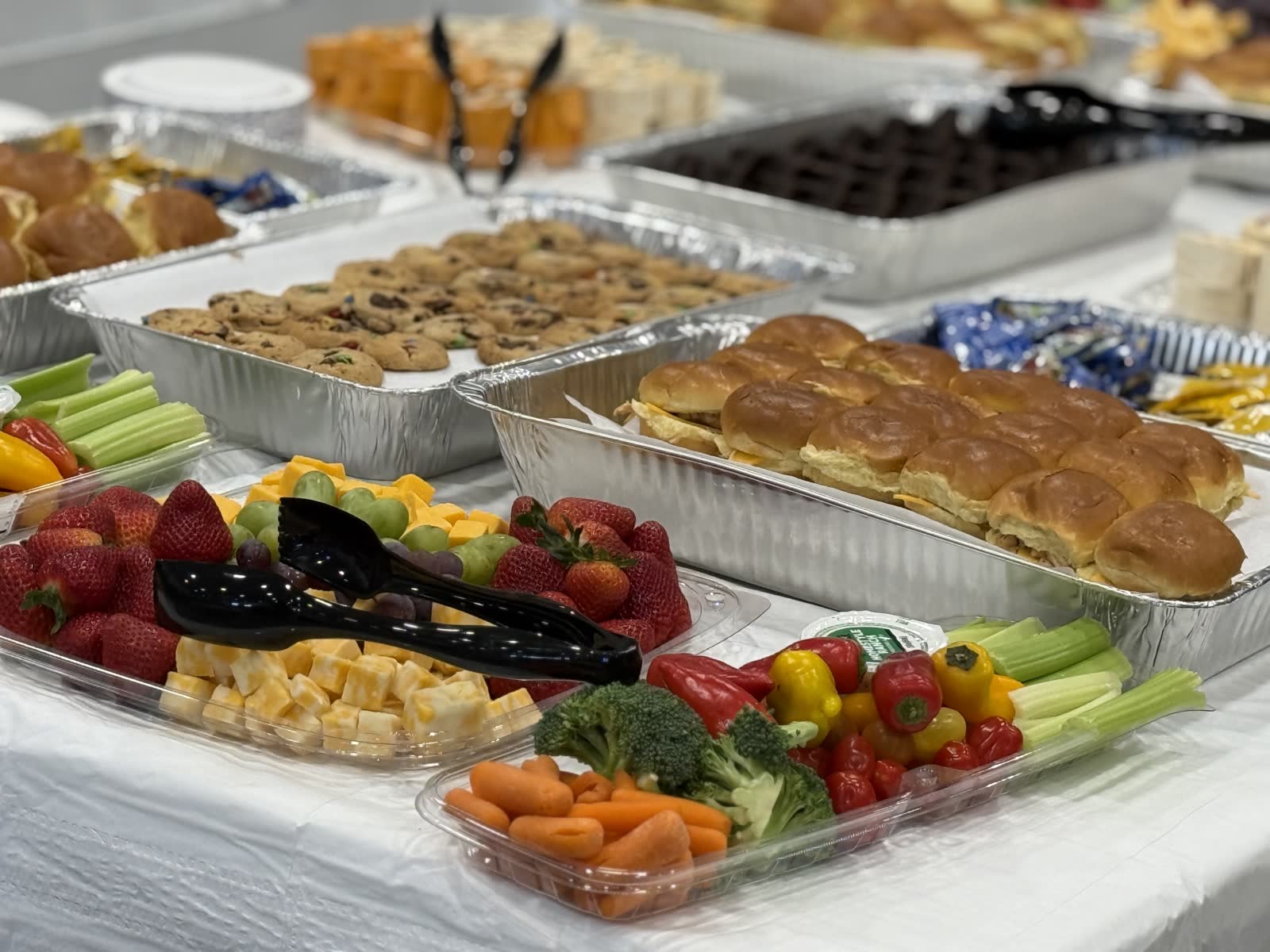 A Firepit catering spread